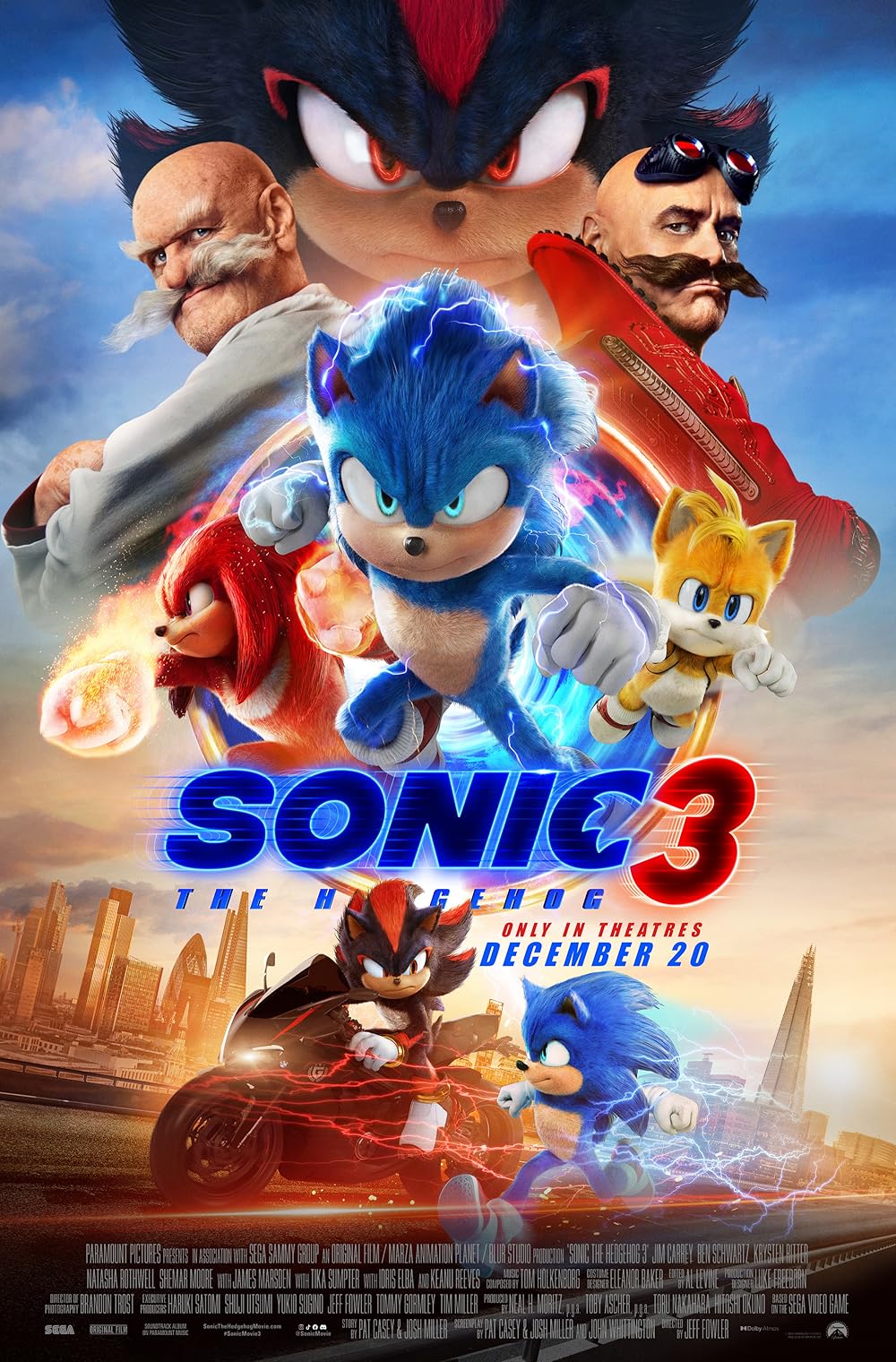 دانلود فیلم Sonic the Hedgehog 3 2024 دوبله فارسی